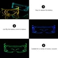 thumbnail image 3 of ADDHAT Gafas Para Fiesta Con Iluminación LED Acrílica Multicolor Para Uso En Eventos Y Ambientes Festivos, 3 of 8