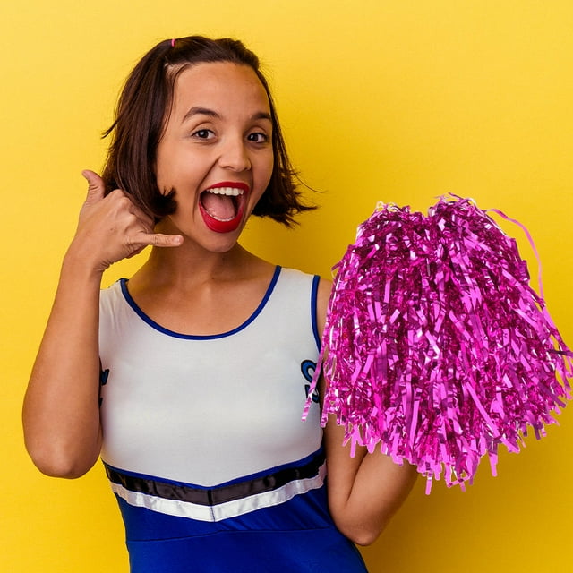 unbranded 9Ud Pom Poms Cheerleader Multi Perfectos Para Equipos De Anima Y Recreativos