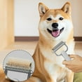 thumbnail image 6 of IGEED Dual-Sided Pet Grooming Comb,Pet Grooming Brush,Dematting & Deshedding Comb for Dogs & Cats,Wide Pet Brush to Reduce Shedding,Detangling & Flea Comb for Dogs Cats, 6 of 6