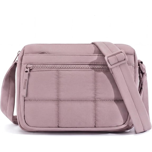 Crossbody Bags for Women,Lightweight Puffy   Purse with Adjustable Strap Small Travel  Handbag | Causal, Water Resistance, Quilted, Multi Pockets, Nylon Purse, Outdoor