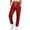 Red, variant on FNFYFH Women's Cinch Bottom Sweatpants High Waisted Drawstring Athletic Joggers Cozy Lounge Trousers with Pockets