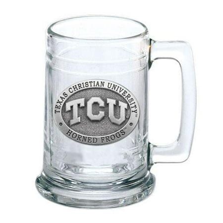 Texas Christian University Glass Beer Stein