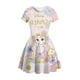 thumbnail image 2 of Verano 2022 nuevas niñas moda vestido de Color sólido niños Disney princesa fugitiva vestido estampado Casual vestido suelto princesa Lepe13T-14T Gao Jinjia LED, 2 of 2