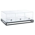 thumbnail image 3 of Hubert Black Pastry Display with 3 Acrylic Drawers - 22 8/25"L x 14 23/25"W x 8 19/50"H, 3 of 7