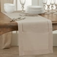 thumbnail image 3 of Saro Lifestyle Classic Hemstitch Border Table Runner 16"x54", 3 of 3