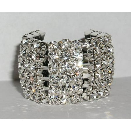 - #15043 - Rhinestone Block Elastic Ponytail Holder