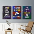 thumbnail image 5 of Gamer at Play I - Framed Premium Gallery Wrapped Canvas L Frame 3 Piece Set - Ready to Hang, 5 of 9