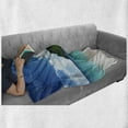thumbnail image 6 of Island Soft Flannel Fleece Throw Blanket, Poda Island in Thailand South Tropic Paradise Hot Sun with Clouds Photo, Cozy Plush for Indoor and Outdoor Use, 50" x 70", Blue White Cream, by Ambesonne, 6 of 6