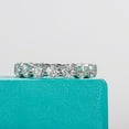 thumbnail image 6 of AnuClub 4mm Moissanite Eternity Rins 5cctw D Color VVS1 14K Gold Plated Sterling Silver Wedding Band Ring for Women, 6 of 9