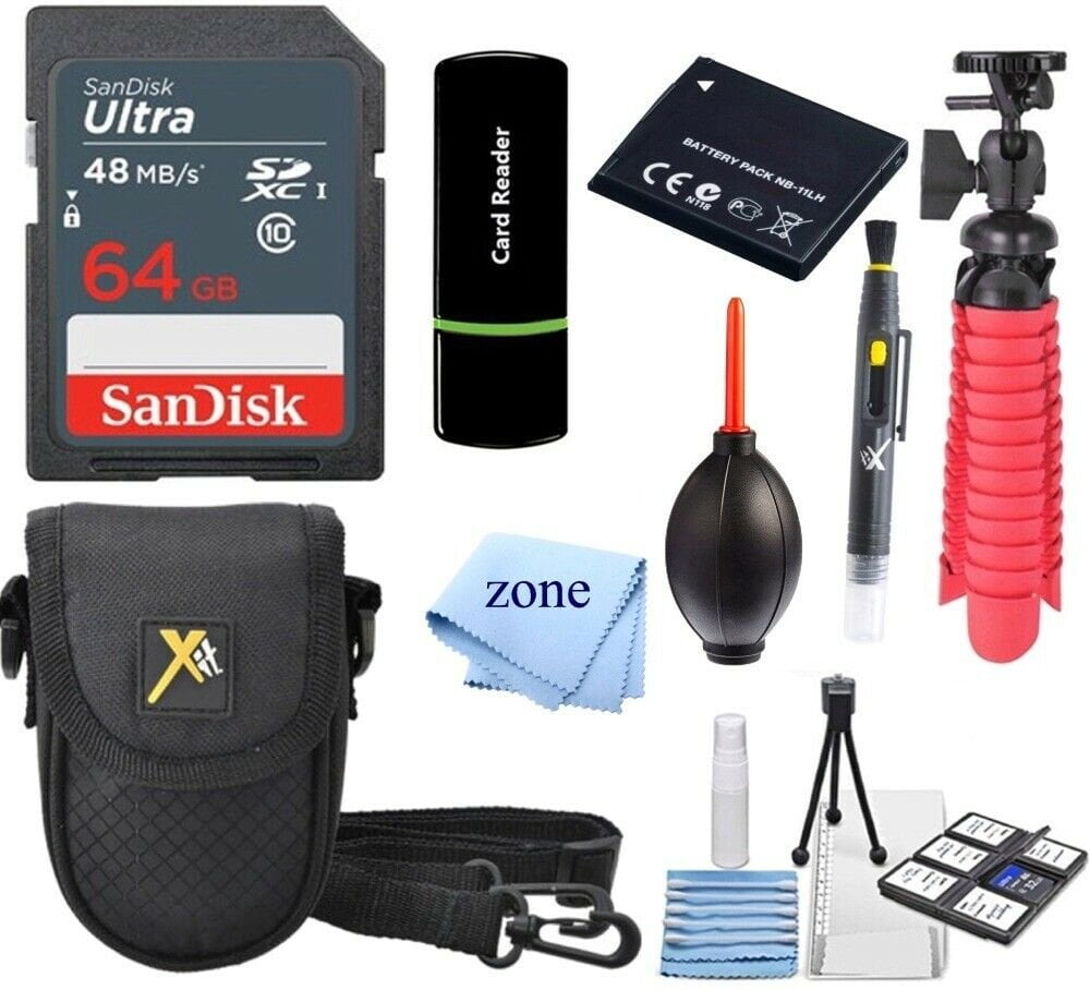 Accessory Kit for Canon PowerShot ELPH 180 Digital Camera