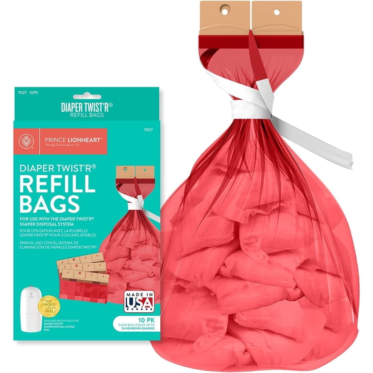 Prince Lionheart Diaper Twist'R Refill Bags, 10 Pack photo 2