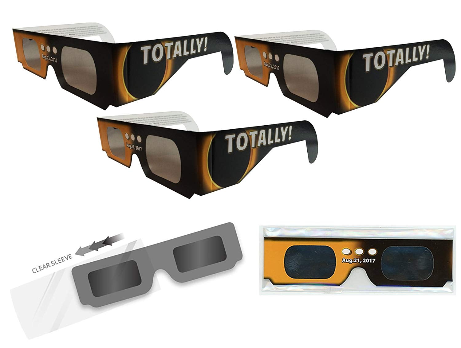 Eclipse Glasses Solar Sun Viewing ISO certified safe CE Designed Shipped Texas 