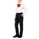 thumbnail image 4 of Odeerbi Niños 3 Piezas Caballero Traje Formal Preppy Traje de Manga Larga Camisa de Vestido y Pantalones de Traje Con Corbata Colegial Conjunto de Uniforme, 4 of 8