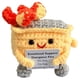thumbnail image 3 of Lindo Crochet Contenedor Basura Fuego Apoyo Emocional Regalos Divertidos () Amarillo, 3 of 4