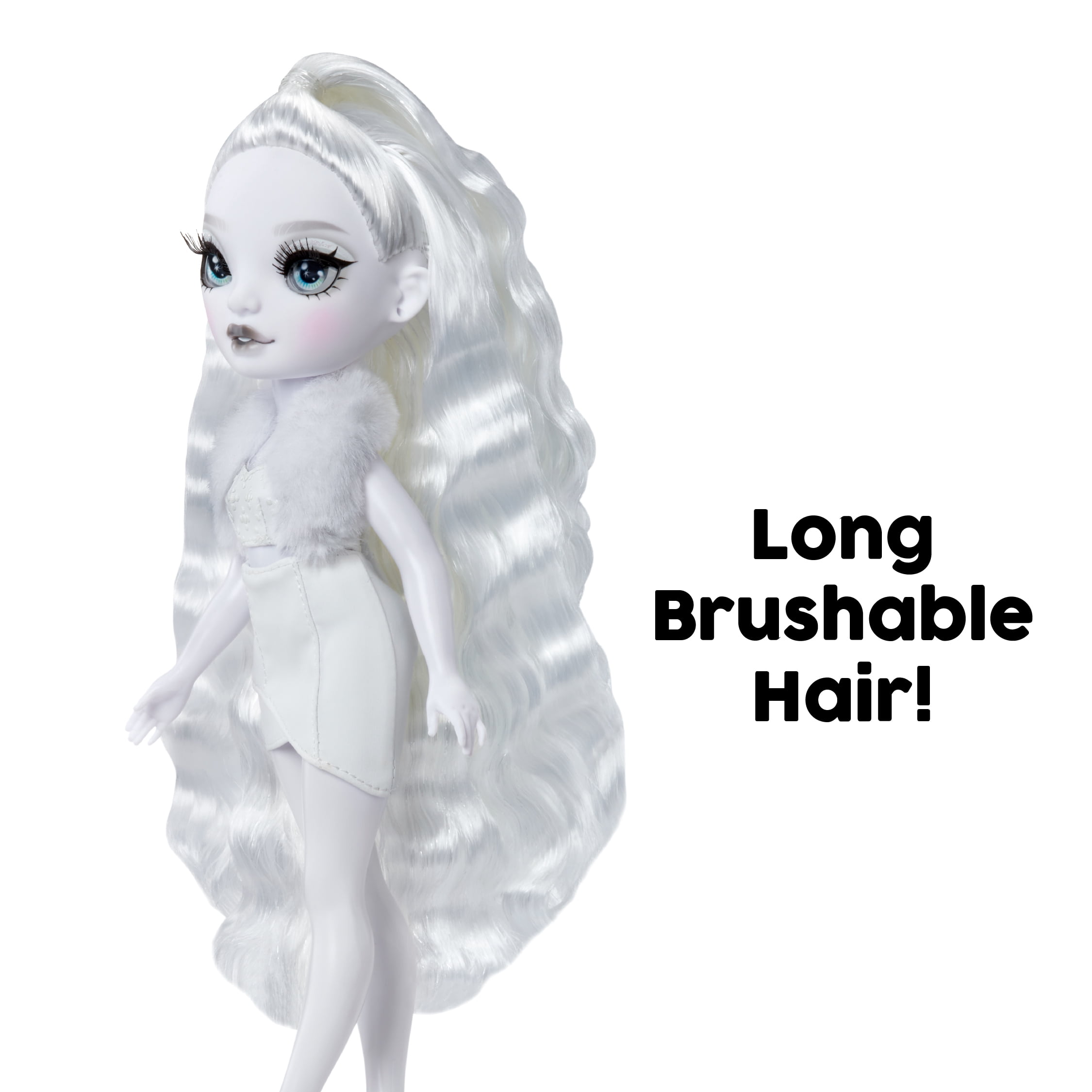 Rainbow High Shadow High Natasha Zima Grayscale 11” Fashion Doll, White Hair, Outfit, Stylish Handbag, Kids Gift 4-10 Years