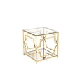 thumbnail image 6 of Pangea Home Z-Edward Square Side Table Gold, 6 of 7