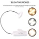 thumbnail image 2 of Luz De Lectura Led Con Clip Lámpara De Escritorio Con 450 Mah Recargable Brillo Ajustable Protección Ocular Lámparas De Mesa Flexibles Para Cabecero De Cama Oficina En El Hogar Monstrate HA013420-00, 2 of 7