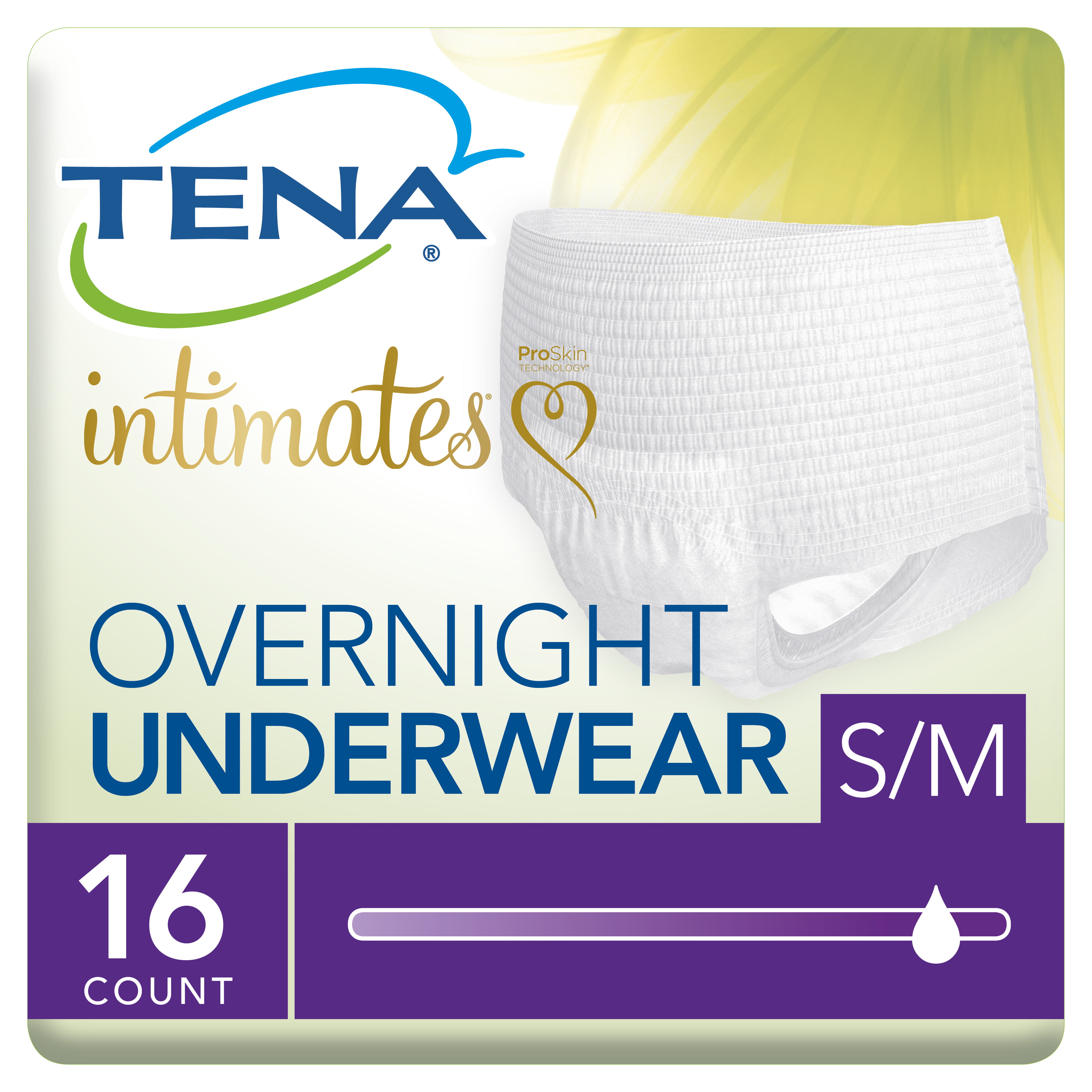 Tena Incontinence Underwear, Overnight, Medium, 16 Ct