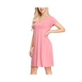 thumbnail image 1 of INK+IVY Women’s Swing Dress with Pockets, (Pink,Small), 1 of 9