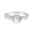 thumbnail image 6 of 14k White Gold Freshwater Cultured Pearl And Diamond Ring, 6 of 6