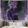 thumbnail image 2 of Orinice Black Cat Tapestry Wall Hanging Unique Style Graphic Tapestries Home Wall Decor Art for Living Room Bedroom Apartment Farmhouse Dorm 60x50inch, 2 of 6