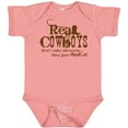 thumbnail image 3 of Inktastic Real Cowboys Boys or Girls Baby Bodysuit, 3 of 5