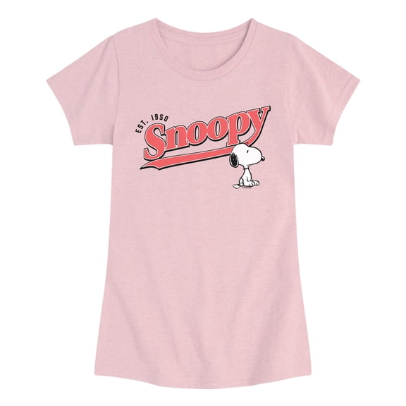 Peanuts - Snoopy 1950 - Youth Girls Fitted Short Sleeve T-Shirt