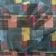 thumbnail image 3 of Retro Tulle Curtains with Rod Pocket, Hand Drawn Vintage Composition of Geometric Shapes Squares Rectangles and Stripes, Sheer Drape for Wedding Party 2 Panels, 7 Sizes, Multicolor, by Ambesonne, 3 of 3