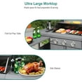 thumbnail image 4 of Gas Outdoor Kitchen Island Grill with Side Burner, 52,000 BTU (LGP/NG) - BRANDMAN GRILLS SINCE 1987, 4 of 11