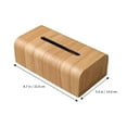thumbnail image 3 of YOSADIER 1Pcs Tissue Box For Bathrooms Rectangular Shape Wood Material Decorative And Practical, 3 of 8