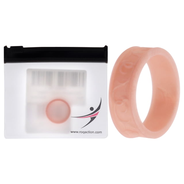 Anillo de boda con flor de silicona - Oro rosa de ROQ para mujer - Anillo de 7 mm
