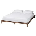 thumbnail image 2 of Baxton Studio Alivia Mid-Century Modern Walnut Brown Finished Wood Queen Size Bed Frame, 2 of 9