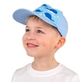 thumbnail image 2 of JAN & JUL Boys Base-Ball Hat for Baby and Toddler, Dinosaur Cap (Blue Whale, 6-24 Months), 2 of 5
