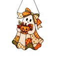 thumbnail image 2 of Darzheoy Halloween Ghost Pumpkin Ornament, Acrylic Hanging Decoration, Fall-Style Spooky Accent, Halloween Decorations Indoor for Window Door Home, 2 of 5
