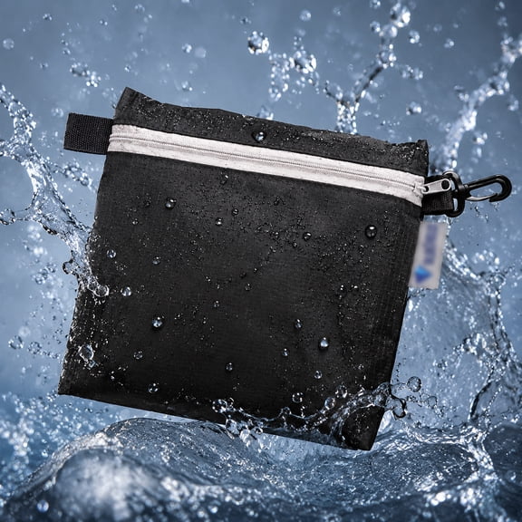 Dry Bags Waterproof Waist Pack, Waterproof Wallet Zipper Pouch Nylon 7.48×7.09 in for Beach Boating Fishing Swimming