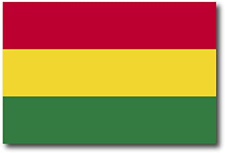 Bolivia Flag Reflective Sticker 4" X 3" Multipurpose Decal Coated Finish 