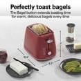 thumbnail image 4 of Hamilton Beach 2 Slice Toaster with Bagel, Defrost, and Cancel Buttons, Red, 4 of 9