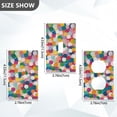 thumbnail image 7 of Yayeee Toggle Light Switch Wall Plate 1-Gang 4.5"x2.7" Home Decorative Outlet Cover, Dark Colorful Circles, 7 of 7