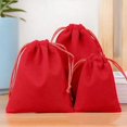 thumbnail image 1 of Bolsa de terciopelo para embalaje de joyería, bolsas con cordón para almacenamiento de regalos, dulces de boda y Navidad, 11 colores, 10 o 50 unidades, 1 of 4