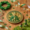 thumbnail image 6 of WEGFTDUOP St. Patrick's Day Commemorative Coin, 1Pc Green Metal Collectible Coin 4x4cm/1.57in 20g, Festive Themed Decor Coin for St. Patrick's Day Party Event Display & Holiday Collection, 6 of 6