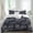 Dark Blue, variant on Vintage Floral Set of 4 Bedding Quilt Covers, Black Dandelion Plants Country Botanical 4-Piece Bed Sheet Set with Extra Soft Bed Sheets Quilt Cover Pillowcase, Full
