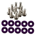thumbnail image 3 of Almencla 20 Pcs Vis de Voiture Modifiées Joint Boulons de Garniture en Acier Inoxydable Aluminium Vis Violet, 3 of 6