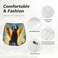 thumbnail image 6 of Lsque Golden Cloud Winged Dog Printed Women's Running Shorts with Liner Pockets,Elastic Quick Dry Workout Athletic Gym Yoga Shorts,Womens High Waist Shorts-Medium, 6 of 9