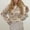 Beige, variant on Sequin Tops for Women Glitter Knit Sweater Long Sleeve Crochet Hollow Out Jumpers Women's Sweater (Beige XL)