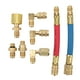 thumbnail image 2 of Adaptador De Conector De 8 Piezas, Paquete De 8 Kit De Adaptador De Refrigerante De Aire Acondicionado Automotriz, Juego De Manguera De Conector De Adaptador De Conversión Con 8, 2 of 7