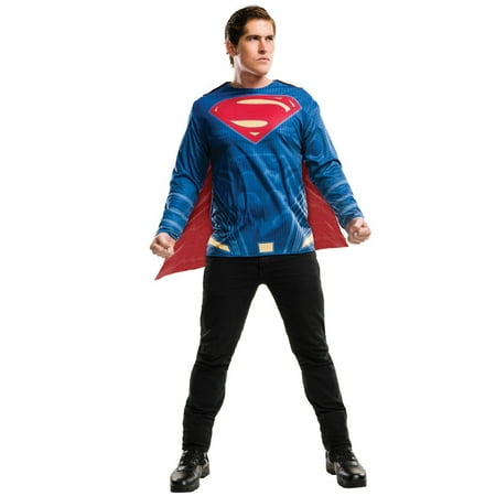 Plus Size Adult Batman V Superman: Dawn of Justice- Deluxe Superman Plus