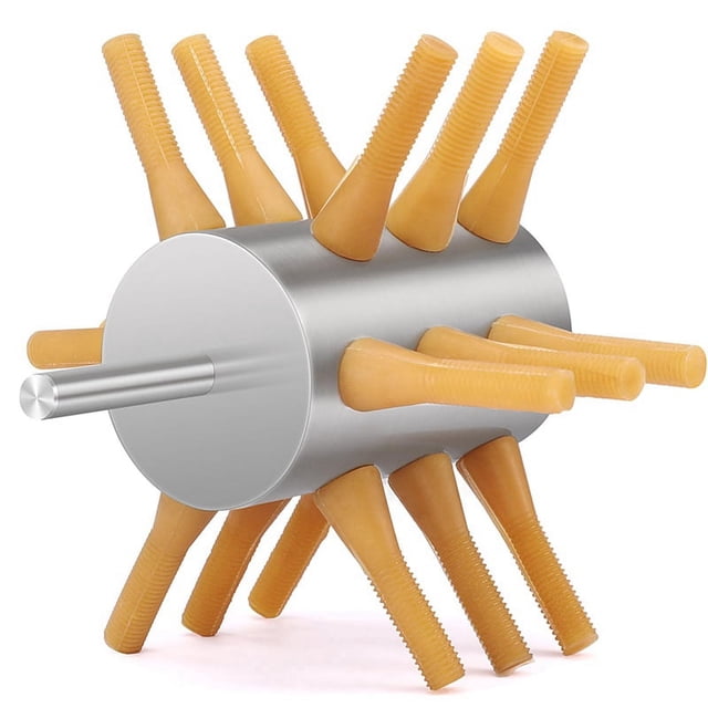 Accesorio de taladro para desplumar pollos Desplumadora de pollos de acero inoxidable Máquina desplumadora de pollos de 18 dedos