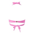 thumbnail image 5 of MKLEKYY Trajes De Baños Women Lace Up Swimwear Tops Underwire Full Coverage Bikini Top Push Up Swim Crop Top Tie Back Bathing Suit Tops, 5 of 5