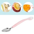 thumbnail image 3 of Cuchara de Alimentación Para Bebés, Cuchara de Comida para Bebés Anti Corrosión Segura Uso Fácil de Limpiar de Doble Cabeza para El Hogar, 3 of 7