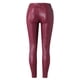 thumbnail image 3 of Pantalones deportivos de cintura alta para mujer: color liso, detalle de botones, poliéster; leggings para entrenar/adelgazar, 3 of 7